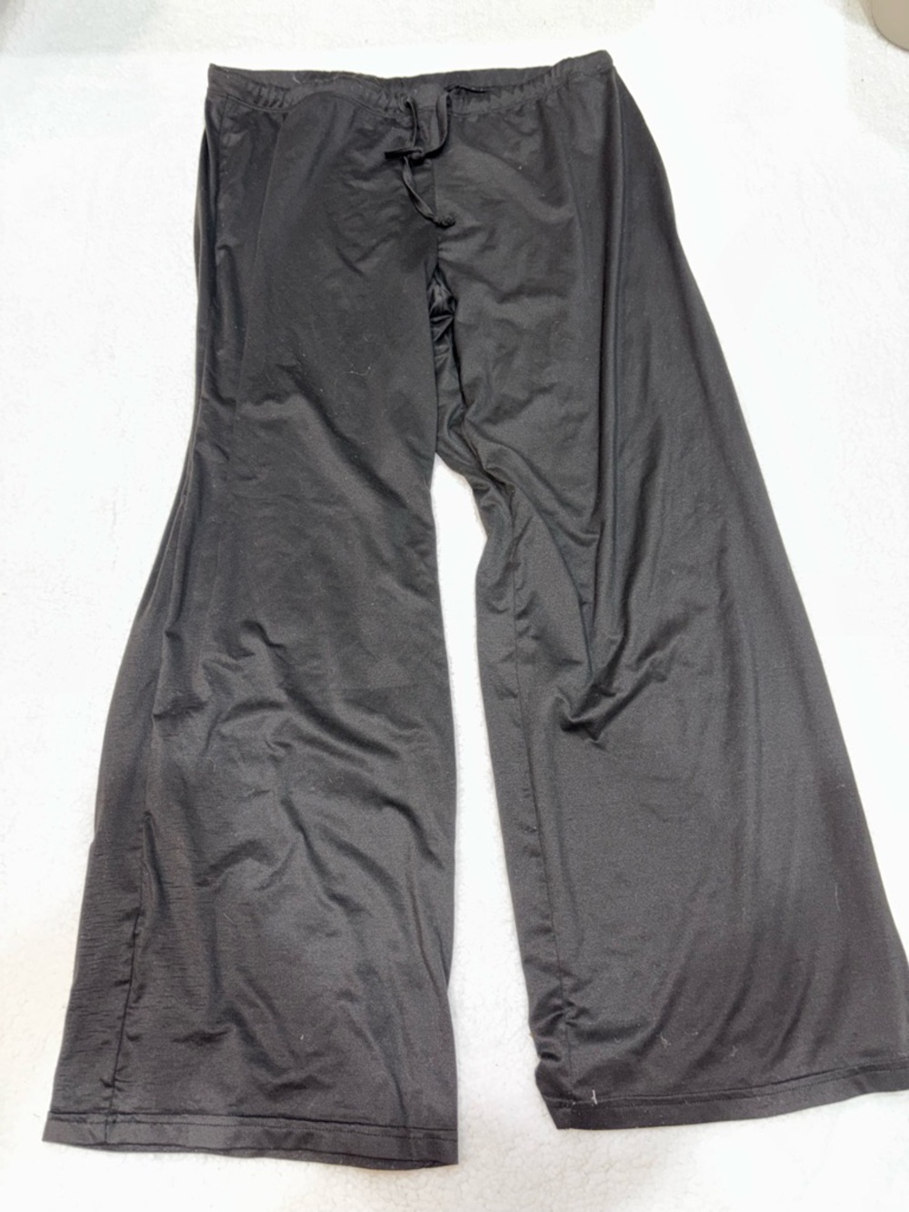 Black Wide Leg Pajama Pants L
